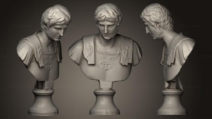 Бюсты и головы античные и исторические (Бусто де Галиено, BUSTA_0349) 3D модель для ЧПУ станка